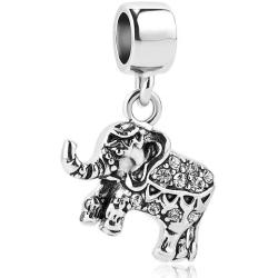 LilyJewelry Lucky Elephant Charms Good Luck Animal Dangle Bead for Bracelet