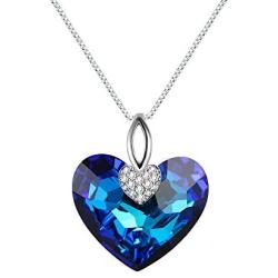 XUPING Gifts Beautiful Pendant Love Crystals from Swarovski Heart Necklace Women Jewelry