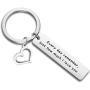 BEKECH Daughter Gift Daughter Keychain Every Day Remember Just How Much I Love You Daughter Jewelry Gift from Mom & Dad