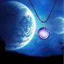 ZM168 Glass Pendant Necklace Starry Sky Jewellery Earth Fantasy Cosmic Element Jewelry