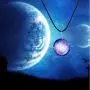 ZM168 Glass Pendant Necklace Starry Sky Jewellery Earth Fantasy Cosmic Element Jewelry