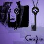 Metal Coraline Black Key Necklace- Coraline cosplay Necklace for women-Coraline Costume jewelry gift