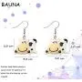BAUNA Funny Cow Earring Cow Farmer Dangle Earrings Animal Lover Gift for Women Girls Jewelry