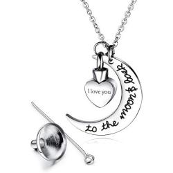 Fomissky Cremation Jewelry Urn Necklaces for Ashes for Women Men, Stainless Steel Keepsake Ashes Necklace Mini Urns for Human Pet Ashes Memorial Gifts