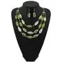 Bocar 3 Layer Beads Statement Necklace Earring for Women Jewelry Set Bocar 3 Layer Beads Statement Necklace Earring for Women Jewelry Set