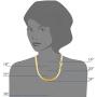 14k Yellow Solid Gold Imperial Herringbone Chain Necklace, 6.0mm