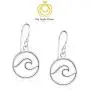 Big Apple Hoops - Polish Handcrafted Wave Line in Round Hoop Drop Dangle Earrings Made from Genuine 925 Sterling Silver in Shiny Polish Stylish Simple Design Brand Jewelry Fashion Gift for Women Big Apple Hoops - Polish Handcrafted Wave Line in Round Hoop Drop Dangle Earrings Made from Genuine 925 Sterling Silver in Shiny Polish Stylish Simple Design Brand Jewelry Fashion Gift for Women
