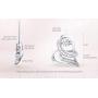 Dancing Diamond''Love Wrapped'' Heart Pendant Necklace in 925 Sterling Silver by Parade of Jewels (1/6 ct.tw.), 18''