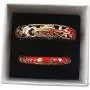 UJOY Girls Womens Bracelets Jewelry Colourful Enameled Flower Birds Hinged Bangles Set as Gifts 55D25-88A31