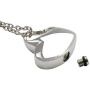 New Heart Classic Urn Cremation Pendant Ashes Memorial Necklace,Carved Locket Stainless Steel Keepsake Waterproof Memorial Pendant for Love,with Tool