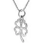 AeraVida Charmed Four Heart Leaf Clover Sterling Silver Necklace AeraVida Charmed Four Heart Leaf Clover Sterling Silver Necklace