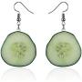YJX 4 Pairs Fashion Fruit Drop Earrings Set, Acrylic Handmade Hanging Earrings for Women Girls, Gift for Valentines Day, Mothers Day, Womens Day