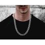 Savlano 925 Sterling Silver 12mm Italian Solid Flat Mariner Link Chain Necklace for Men & Women - Made in Italy Comes Gift Box (12mm)