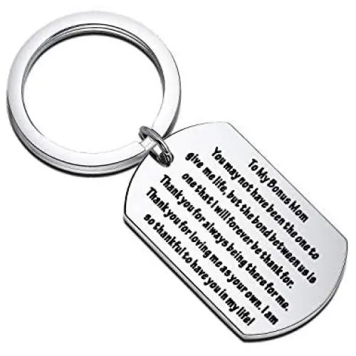 AKTAP Stepmom Keychain Adoption Jewelry to My Bonus Mom Appreciation Gift for Mother in Law AKTAP Stepmom Keychain Adoption Jewelry to My Bonus Mom Appreciation Gift for Mother in Law