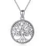 TRISHULA Tree of Life/Panda/Star/Celtic Knot/Sloth Pendant Necklace, Hypoallergenic Family Tree Necklace Jewelry Gift for Women Men Girls 18+2 Extender (Gift Box Included)