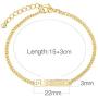 AGVANA Chain Bracelet for Women Cuban Paperclip Link Blessed 14k Gold Plated 925 Sterling Silver Fashion Jewelry Gifts for Her Girlfriend Wife Bestfriend with Gift Box, 6.5+1 Inch Extender