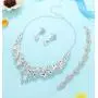 Subiceto Bridal Necklace Wedding Jewelry for Bride Crystal Tennis Link Bracelet Teardrop Dangle Earrings Jewelry Set for Women Fashion Bridesmaid Wedding Jewelry Gifts Subiceto Bridal Necklace Wedding Jewelry for Bride Crystal Tennis Link Bracelet Teardrop Dangle Earrings Jewelry Set for Women Fashion Bridesmaid Wedding Jewelry Gifts