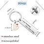 PENQI Cat Mom Keychain Cat Jewelry Cat Lover Gifts I Just Freaking Love Cats Okay Keychain Pet Lover Gift Animal Lover Gift for Cat Owner