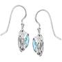 Silpada Hooked on Blue Blue Cubic Zirconia Drop Earrings in Sterling Silver