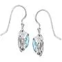 Silpada Hooked on Blue Blue Cubic Zirconia Drop Earrings in Sterling Silver
