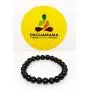 Pachamama Essentials 8 mm Authentic Shungite Bead Bracelet Stretchy from Karelia Region Russia, Against EMR, EMF Protection