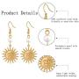 PLTGOOD Fashion Small Hoop Huggie Earrings for Women Girls - 18K Gold Plated Sparkling CZ Lightning/Shell/Heart Dangle Drop Earrings