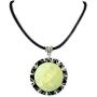 Hand Carved Mother of Pearl Shell Cone Shell Pendant Cord Necklace Women Jewelry EA342