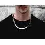 Savlano 925 Sterling Silver Herringbone Flat Snake Magic Chain Necklace Comes in 7mm & 8.5mm for Men & Women - Made in Italy Savlano 925 Sterling Silver Herringbone Flat Snake Magic Chain Necklace Comes in 7mm & 8.5mm for Men & Women - Made in Italy