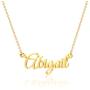 IEFSHINY Custom Name Necklace Personalized, 14K Gold Plated Name Necklace Personalized Charm Jewelry Gift for Women Customized Name Necklace Dainty Letter Name Necklace Gold Rose Gold Silver