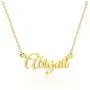 IEFSHINY Custom Name Necklace Personalized, 14K Gold Plated Name Necklace Personalized Charm Jewelry Gift for Women Customized Name Necklace Dainty Letter Name Necklace Gold Rose Gold Silver