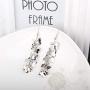 Butterfly Earrings for Women Jewelry, Long Flying Butterfly Tassels Dangle Elegant Earrings