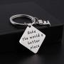 MAOFAED Gift for Baker Bake The World a Better Place Culinary Student Gifts Bake Lover Keychain Gift