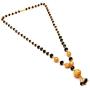 Mangalsutra indian Gold plated traditional Black Crystal real look Jewelry 7429