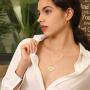 Women Girls Locket Necklace Platinum 18K Gold Photo Lockets that Hold Picture,Chain 20 Inch Personalized Gift Custom Love Heart Image Necklaces