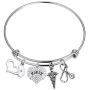 CYTING Nurse Bracelet Nurse Hat Medical Caduceus Stethoscope Charms Bracelet Nurse Jewelry Nursing Graduation Gift Nurse Appreciation Gift