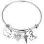CYTING Nurse Bracelet Nurse Hat Medical Caduceus Stethoscope Charms Bracelet Nurse Jewelry Nursing Graduation Gift Nurse Appreciation Gift