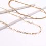 Gold Choker Necklace for Women Paperclip Chain Necklace Gold Beaded Necklace Set for Unisex