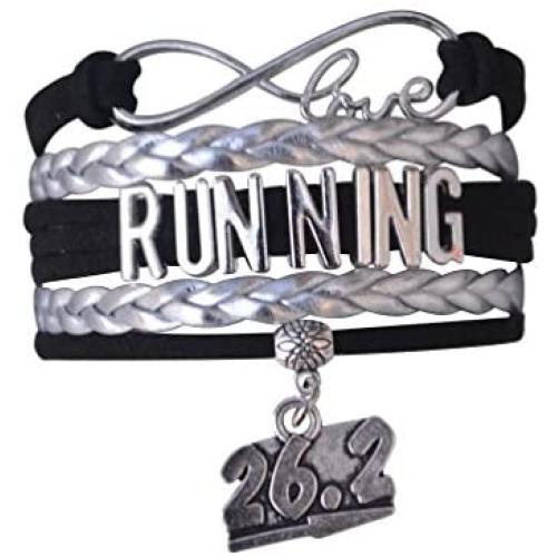 Infinity Collection Running Gifts- Runner Bracelet, Running Jewelry, Adjustable Running Charm Bracelet- Perfect Cross Country, Track, Marathon Gifts …
