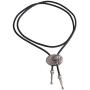 COOLLA Bolo tie- Handmade Western Cowboy Black Vintage Cicada Pendant for Women,Men
