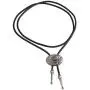 COOLLA Bolo tie- Handmade Western Cowboy Black Vintage Cicada Pendant for Women,Men