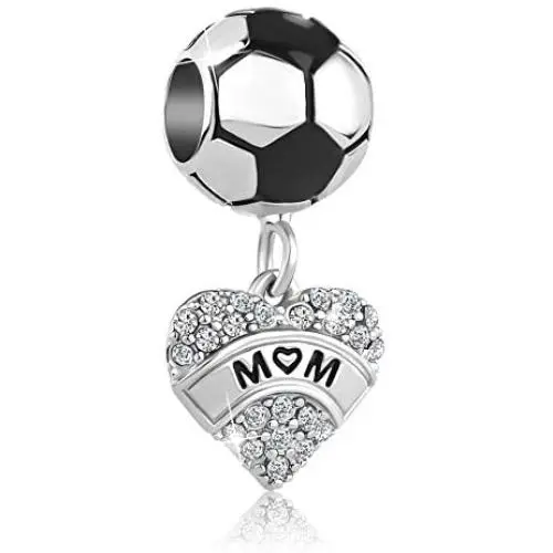 ReisJewelry Mom Charm Heart Love Mothers Day Charms Bead for Bracelets ReisJewelry Mom Charm Heart Love Mothers Day Charms Bead for Bracelets