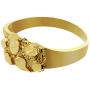 AMZ Jewelry 10K Yellow Gold Baby Nugget Ring Size 3.5