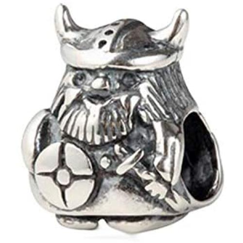 Viking Warrior Charms, Antique 925 Sterling Silver Caribbean Viking Beads, Fierce little Viking Charms fits European Moments Bracelet, Gifts for Travel/Women/Men