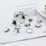 15Pcs Simple Knuckle Midi Ring Set Vintage Plated Gold/Silver Stackable Rings For Women/Girls Finger Joint Knuckle Ring Set Jewelry