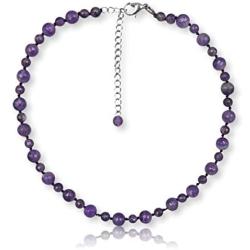 Hand Crafted Semi Precious Stone or Cultured Freshwater Pearl Collar or Choker Necklace for Women or Girls, 14'' to 15'' Long with 2'' to 3'' Extender.
