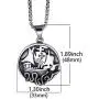 Elfasio Viking Pendant Necklace for Men Pirate Drakkar Ship Norse Sea Monster Octopus Tentacle Stainless Steel Both Sided Chain Vintage Jewelry Elfasio Viking Pendant Necklace for Men Pirate Drakkar Ship Norse Sea Monster Octopus Tentacle Stainless Steel Both Sided Chain Vintage Jewelry