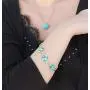 Leafael Infinity Love Crystal Heart Bundle Jewelry Set Light Turquoise Aqua Blue December Birthstone, Silver-tone Leafael Infinity Love Crystal Heart Bundle Jewelry Set Light Turquoise Aqua Blue December Birthstone, Silver-tone