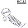 HOLLP Insurance Agent Jewelry A Truly Great Insurance Agent is Hard to Find Difficult to Part with and Impossible to Forget Keychain Retirement Gift Thank You Gift for Insurance Agent