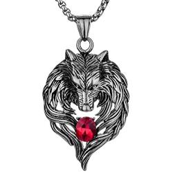 YACQ Mens Womens Stainless Steel Wolf Couple Necklaces Jewelry Gifts for Him and Her