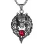 YACQ Mens Womens Stainless Steel Wolf Couple Necklaces Jewelry Gifts for Him and Her